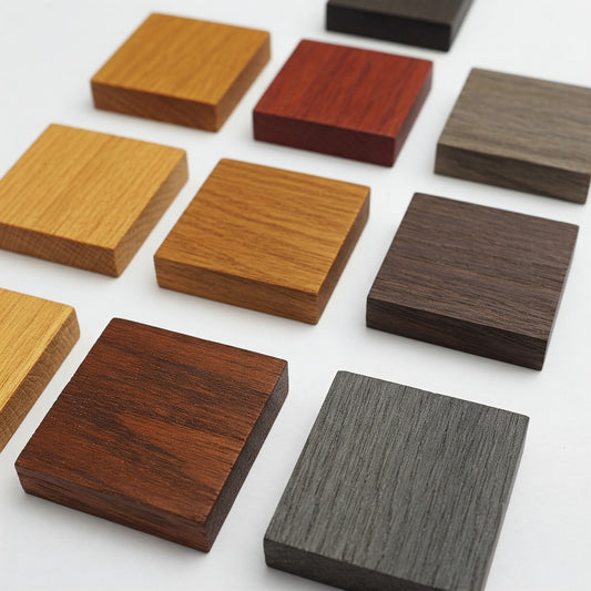 Poplar Wood Finish and Stain Samples (1-5 wood swatches)