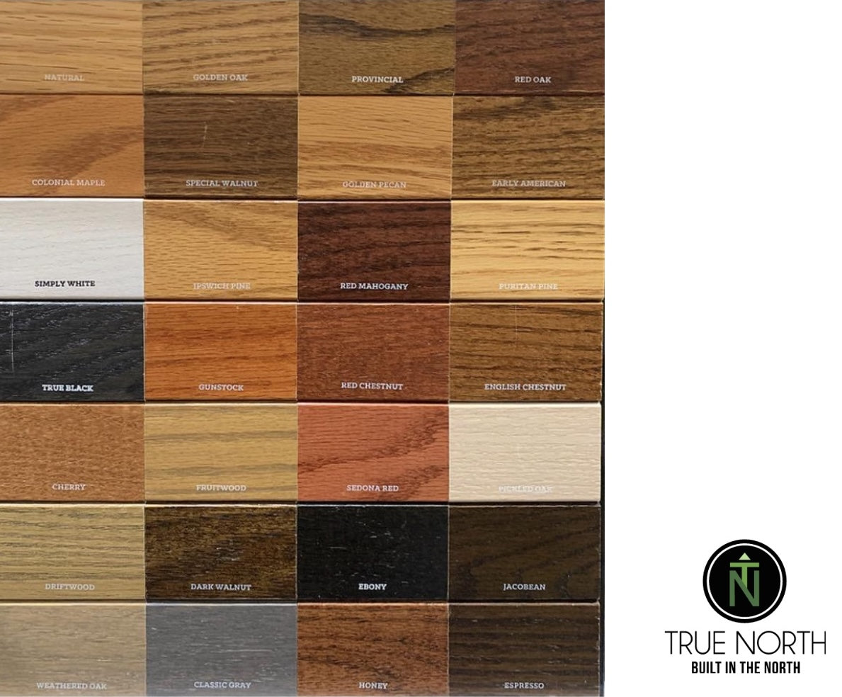 Poplar Wood Finish and Stain Samples (1-5 wood swatches)